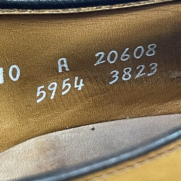 Allen Edmonds Hillcrest Oxford Shoes 20608 Leather Tan Brown Men\'s Sz 10 A - EUC main image 4